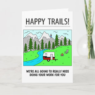 Carte de retraite Happy Trails