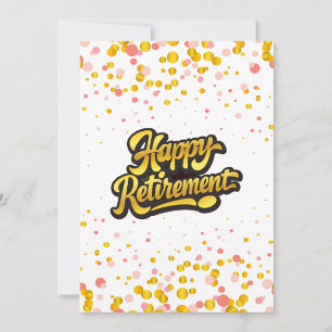 Carte de retraite heureuse