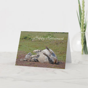 Carte de retraite heureuse Donkey