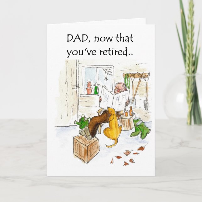 Carte de retraite pour un père (Devant)