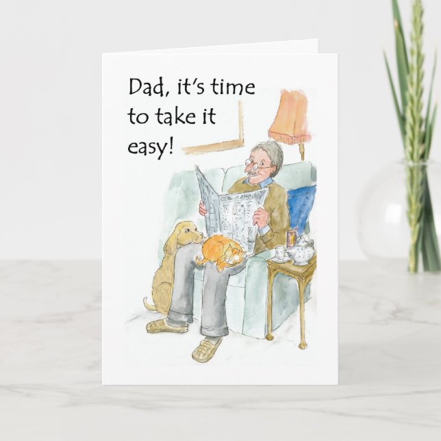 Carte de retraite pour un père (Devant)