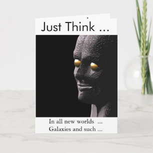 Carte de réussite pour Alien humoristique