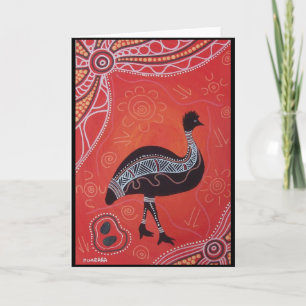 Carte de rêve Emu avec Dreamtime Story