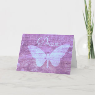 Carte de rêve Papillon Rose