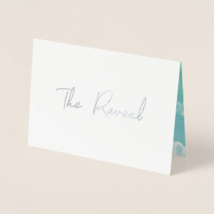 Carte de révélation du genre mignonne