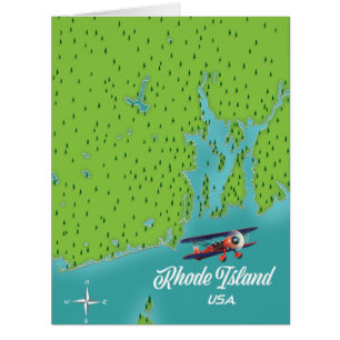 carte de Rhode Island États-Unis