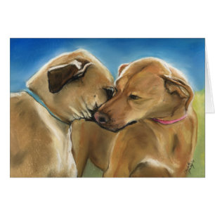 Carte de Rhodesian Ridgeback "de la Réunion de