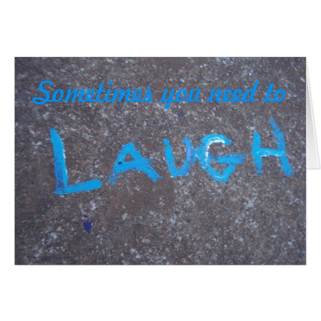 Carte de rire (Devant Horizontal)