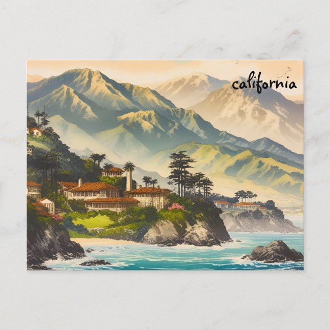 carte de rivière Californie cartes postales envoi  (Devant)