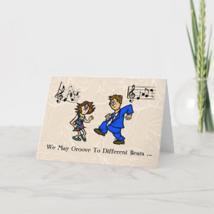 Carte de romance Groovin' Dancing Couple