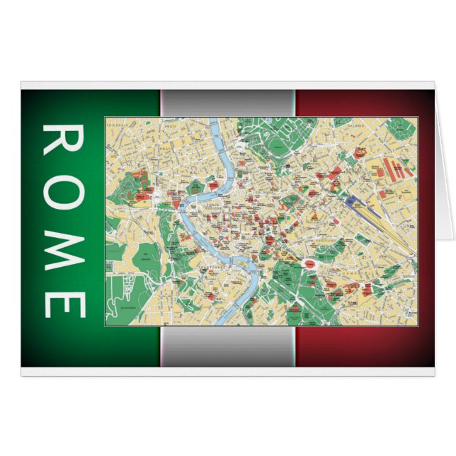 Carte de Rome (Devant horizontal)