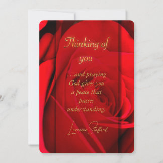 Carte de Rose Rouge Romantique pour Vous