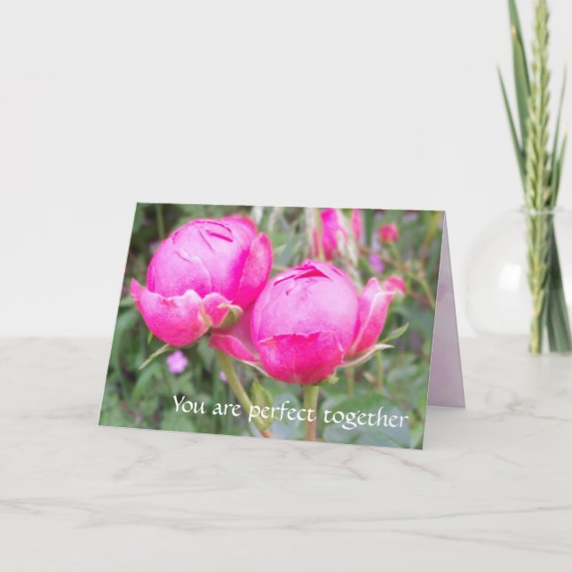Carte de roses d'anniversaire (Devant)