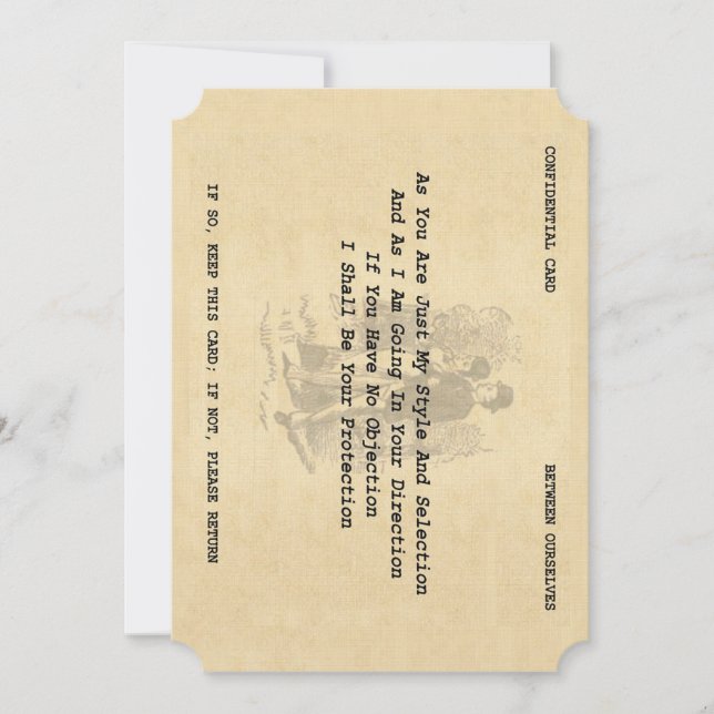 Carte de rotation de Gentleman (support 5" x 7") (Devant)