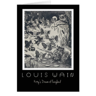Carte de royaume des fées de Louis Wain le "rêve