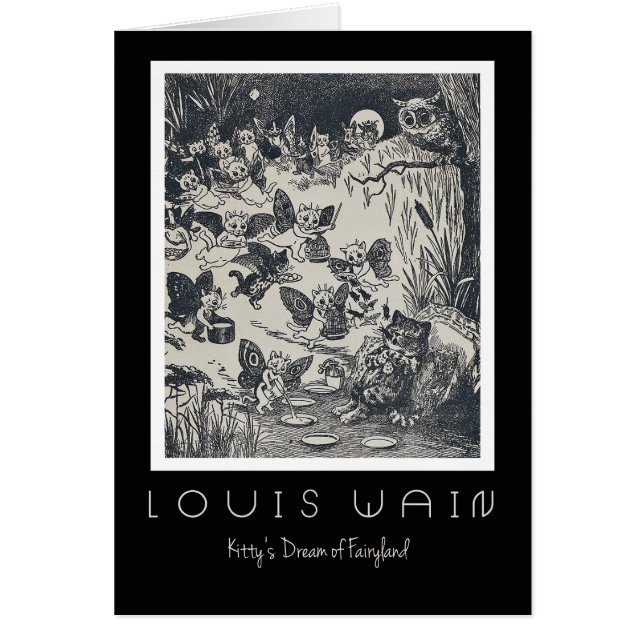 Carte de royaume des fées de Louis Wain le "rêve (Devant)