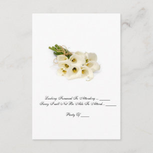 Carte de RSVP - zantedeschias de faire-part de