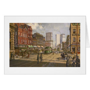 Carte de rue de Paul McGehee "vieil Atlanta -