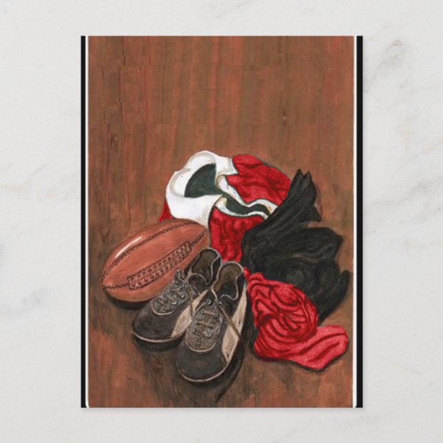 Carte de rugby vintage (Devant)