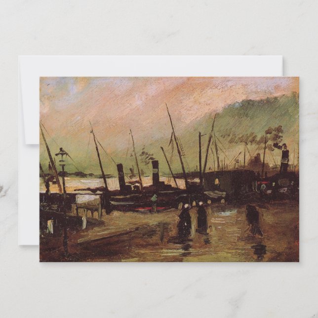 Carte De Ruijterkade in Amsterdam par Vincent van Gogh (Devant)