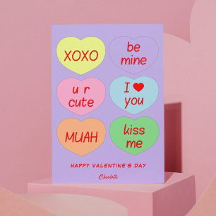 Carte de Saint-coeur XOXO Be Mine Valentine Day