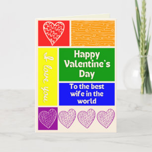 Carte de Saint-Valentin à thème pour la meilleure 