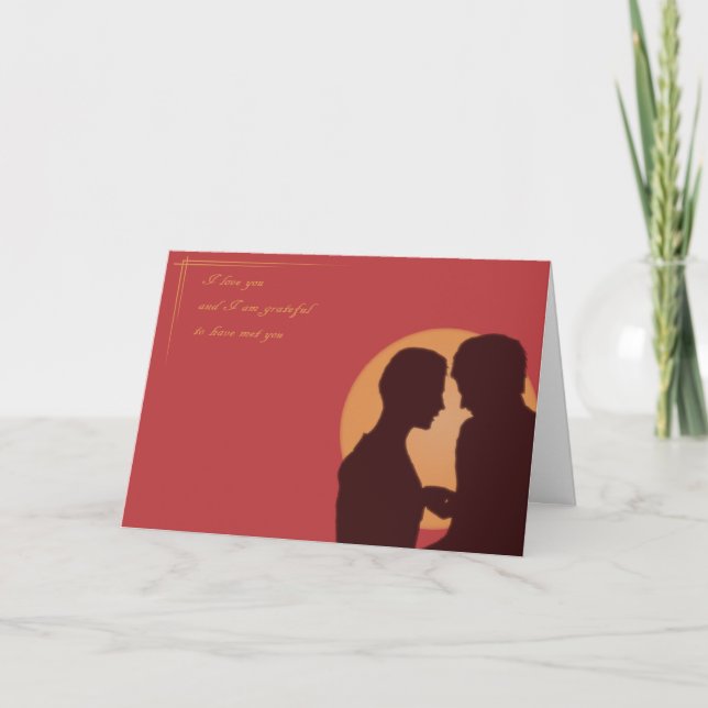 Carte de Saint-Valentin. Amour gai (Devant)