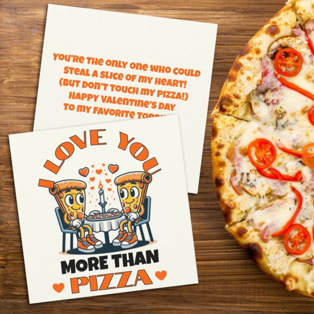 Carte de Saint Valentin amusante Je t'aime plus qu (Créateur téléchargé)