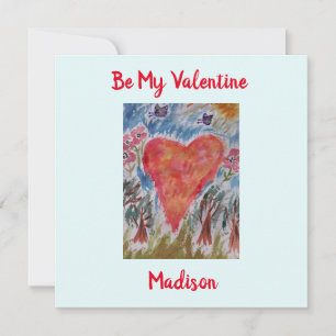 Carte de Saint-Valentin au coeur de la planète