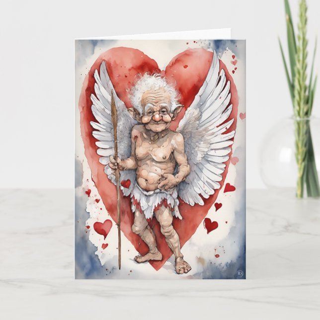 Carte de Saint Valentin aux personnes âgées (Devant)