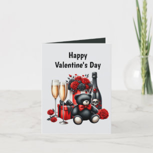 Carte de Saint-Valentin avec message gothique cool