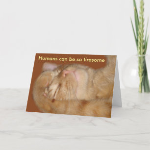 Carte de Saint Valentin Chat Sarcastique