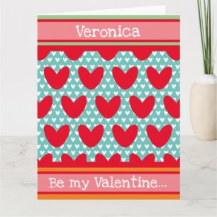 Carte de Saint-Valentin cœur d'amour personnalisée