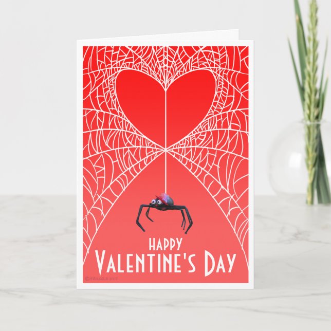 Carte de Saint-Valentin d'araignée (Devant)