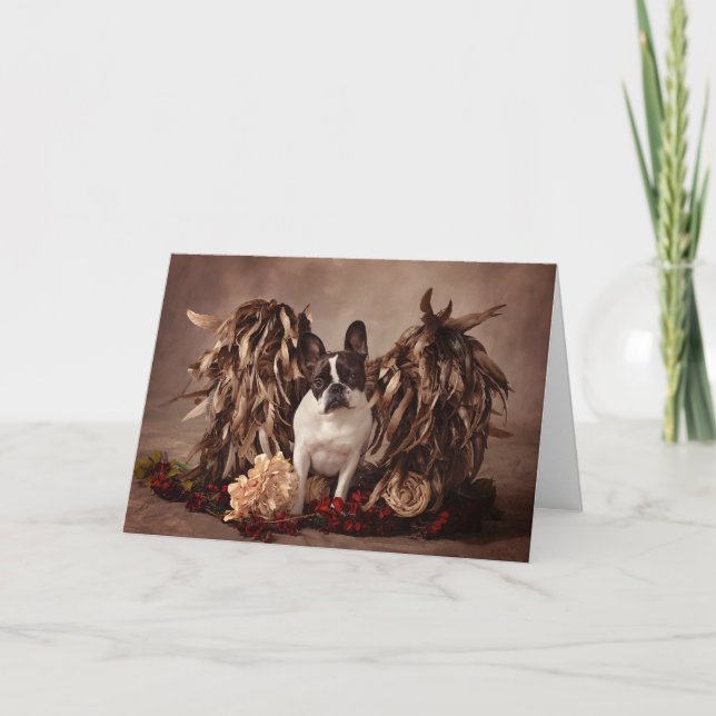 Carte de Saint-Valentin de bouledogue français (Devant)