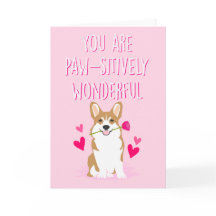 Carte de Saint-Valentin de corgi