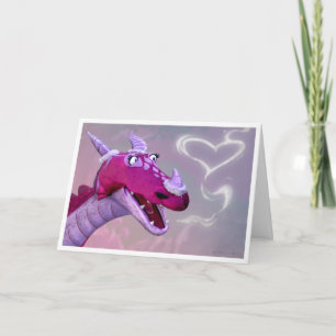 Carte de Saint-Valentin de dragon