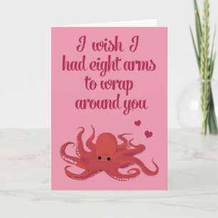 Carte de Saint-Valentin de poulpe