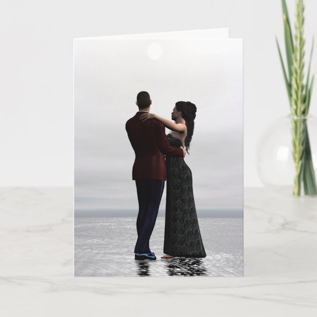 Carte de Saint-Valentin en couple (Devant)