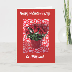 Carte de Saint-Valentin ex petite amie