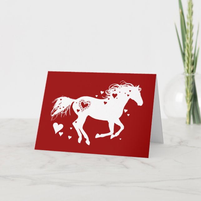 Carte de Saint-Valentin Galloping Horse (Devant)