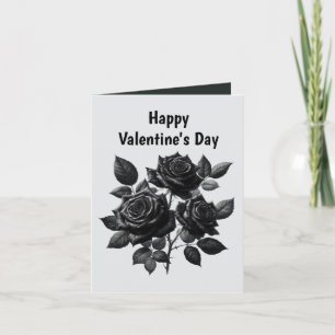 Carte de Saint-Valentin gothique cool avec message