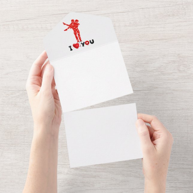 carte de Saint-Valentin, invitation de mariage tou (Déchirure)