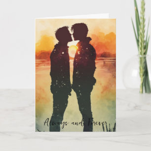 Carte de Saint-Valentin LGBTQ pour couple gay