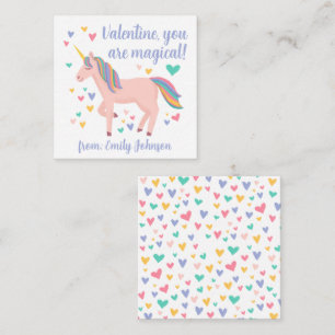Carte de Saint-Valentin Magical Unicorn Kids