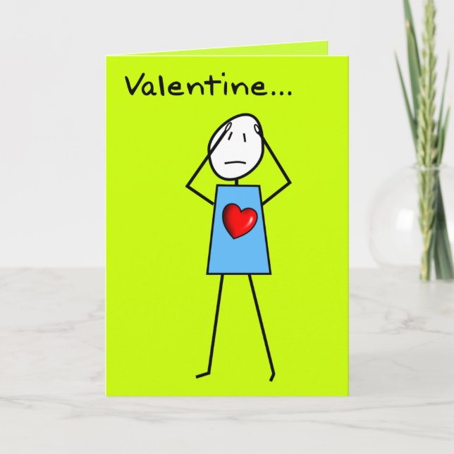 Carte de Saint-Valentin moyenne et Spitative (Devant)