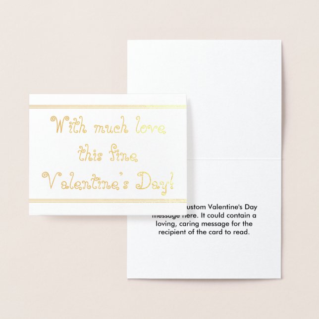 Carte de Saint-Valentin personnalisable (Affichage)