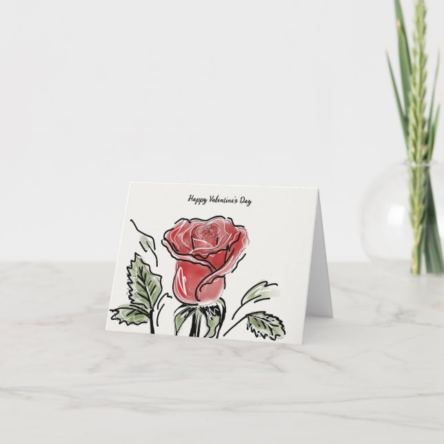 Carte de Saint Valentin personnalisée (Devant)