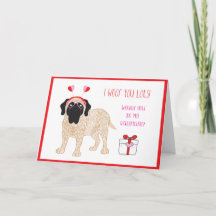 Carte de Saint-Valentin pour chien