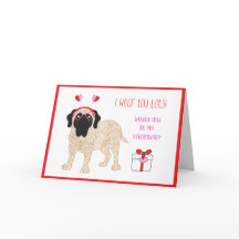 Carte de Saint-Valentin pour chien